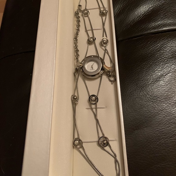 Misaki wrap watch in stainless steel and pearls - Picture 2 of 5